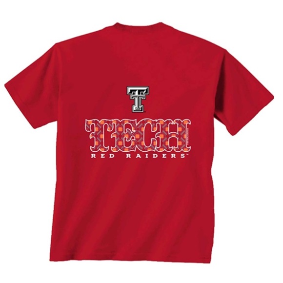 Texas Tech Red Raiders Initial Pattern Tee NWT L - Picture 2 of 5